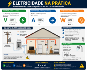 Qual é a Diferença entre Tensão e Corrente Elétrica?